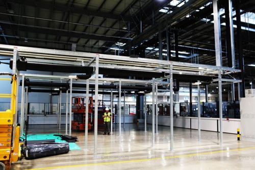 泰德重型管道支架系統(tǒng)應(yīng)用于上海汽車工廠項目